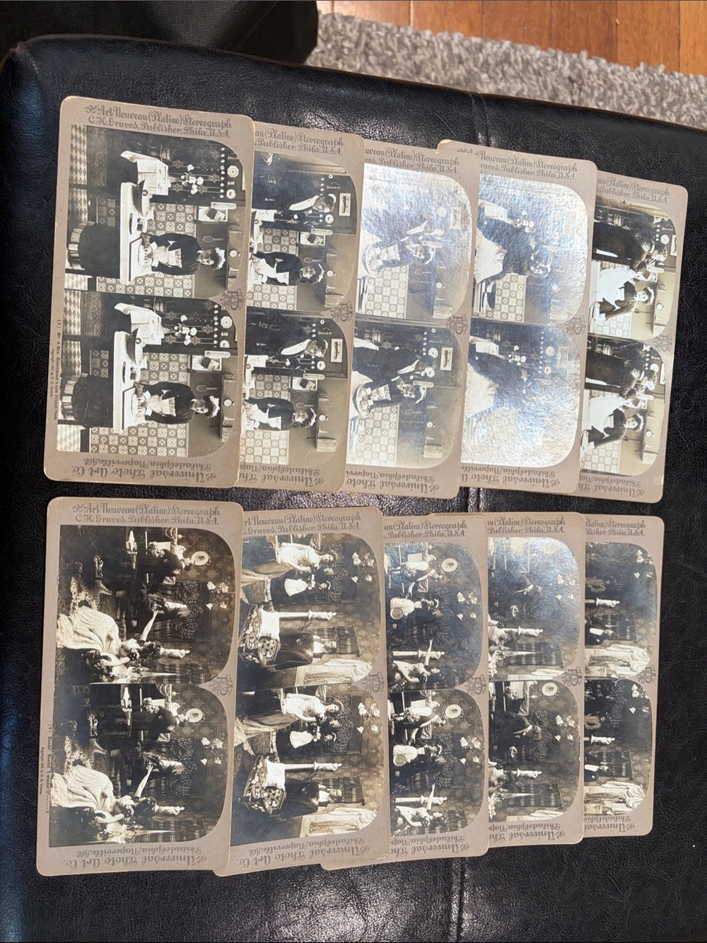 Stereoscope Card Set - Mr. And Mrs. Honeymoon Series